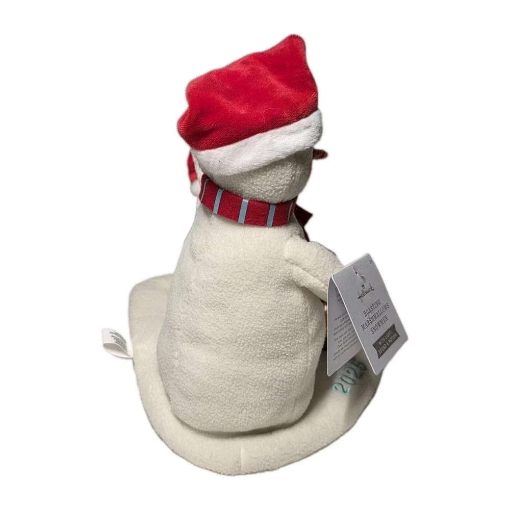 Hallmark Roasting Marshmallows Snowman 2025 Figurine Light Sound Motion